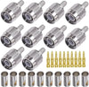 TNC Male Crimp Coaxial Connector Adapter for RG58 Cable – RF Antenna Fitting -Pack -10