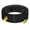 RG58 Coaxial Jumper Cable 32.8ft (10m) | RP-SMA Male to RP-SMA Female Low Loss Extension Cable -Pack -1