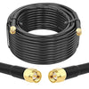 RG58 SMA Male to SMA Male 49.2ft (15M) Coaxial Jumper Cable (Pack of 1)