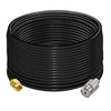 RG58 UHF Female to SMA Male Coaxial Jumper Cable 49.2ft (15M) Low Loss Extension Cable (Pack of 1)