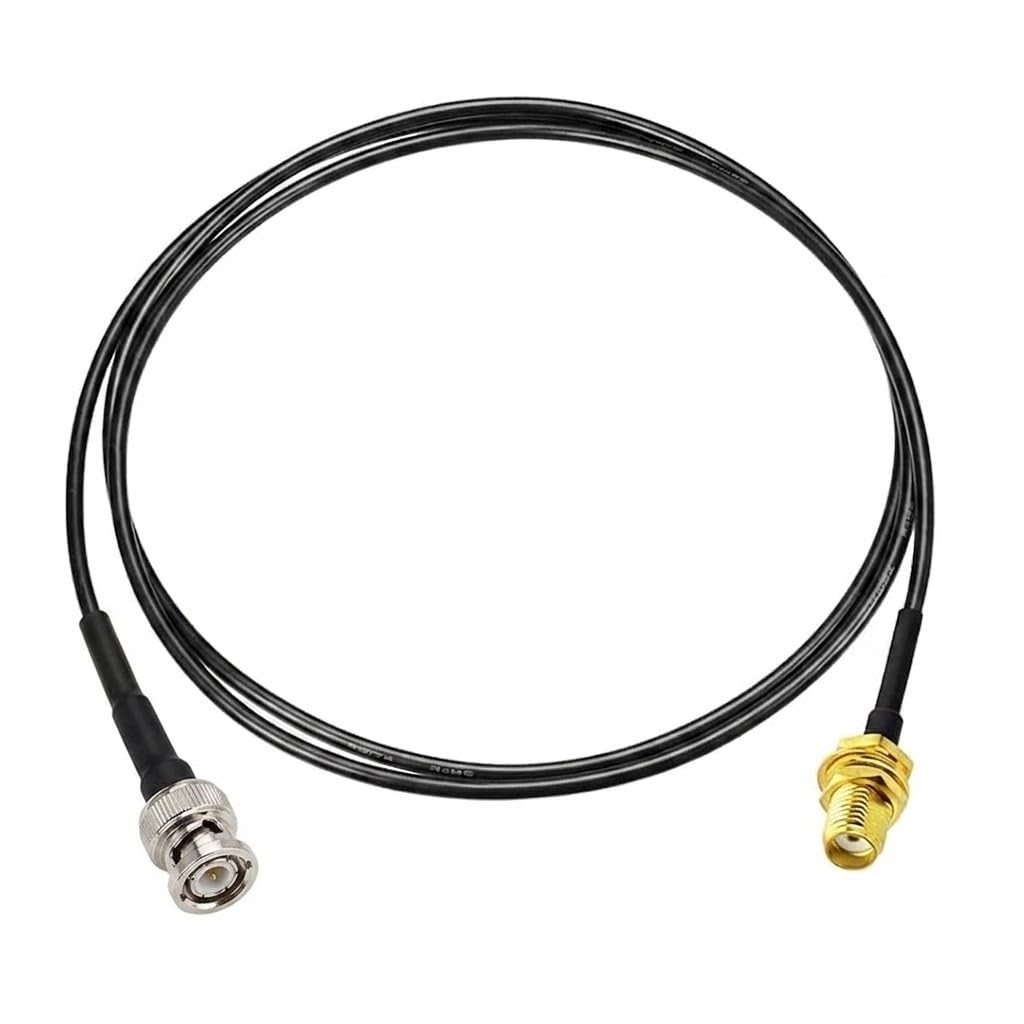 ABONIX BNC Male to SMA Female Bulkhead Cable 1M (3.3FT), RG174 50 Ohm