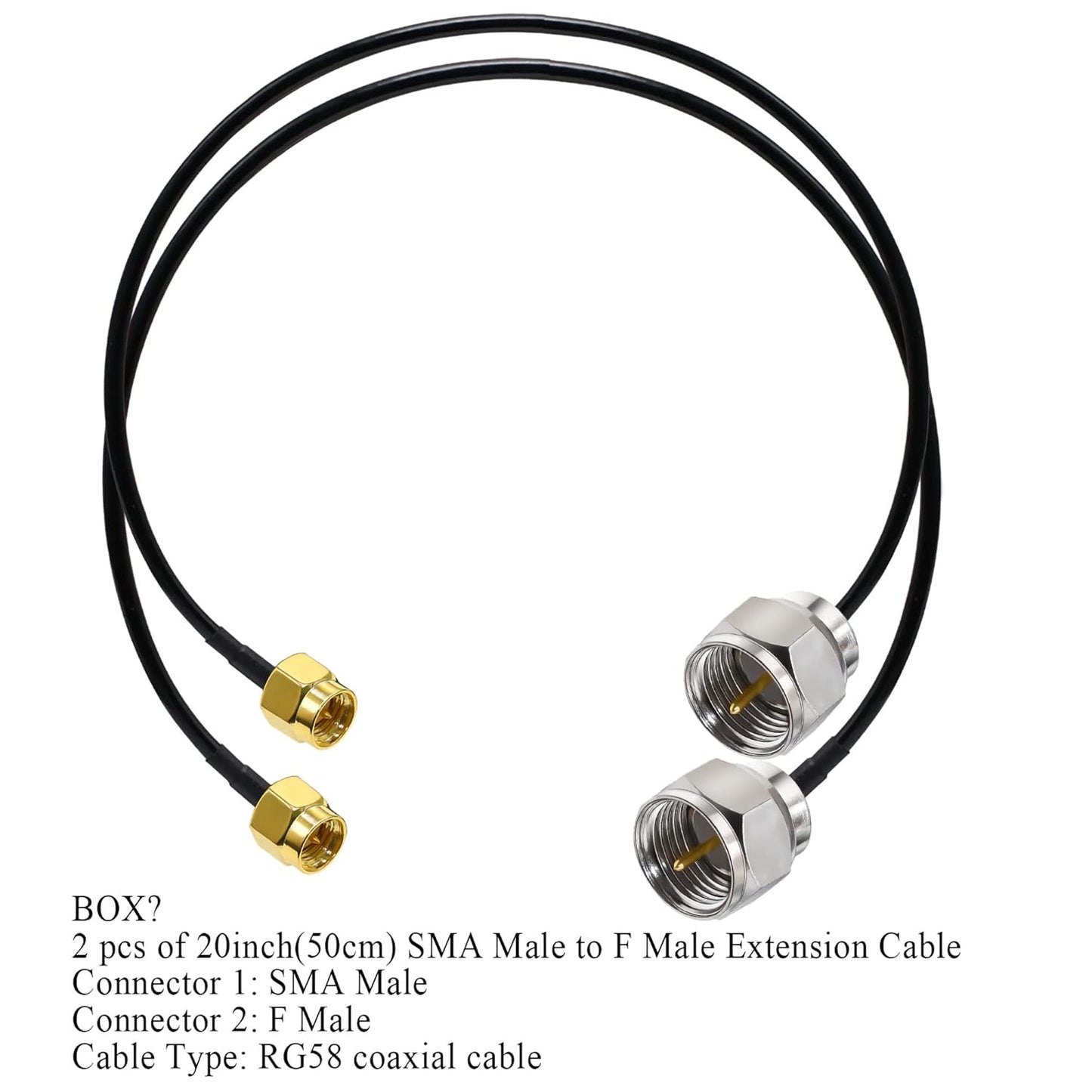 HLF 400 SMA Male to N Male Cable (3.3ft / 1M) -Pack -1