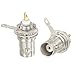 ABONIX BNC Female Chassis Panel Mount Solder Bulkhead Connector Adapter Pack- 2
