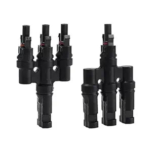 MC4 T Branch Connector 3 to 1 Solar Panel Parallel Adapter (MFF + MMF) – Pack 2