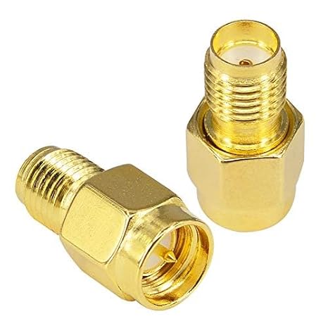 SMA Male to SMA Female Low Loss Antenna Coax Extension Connector (Pack of 2)