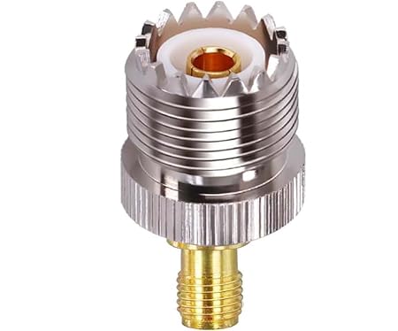 SMA Female to UHF Female Connector Pl259 Coax Connector (Pack of 1)