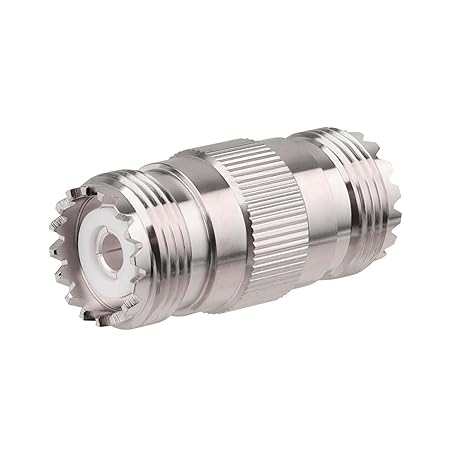 UHF Female to UHF Female Coaxial Adapter (Pack of 1)