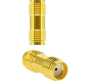 SMA Female to SMA Female Adapter Upgraded Gold-Plated Extension (Pack of 2)