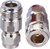 N Female to F Male Type Coax Adapter - Pack - 2