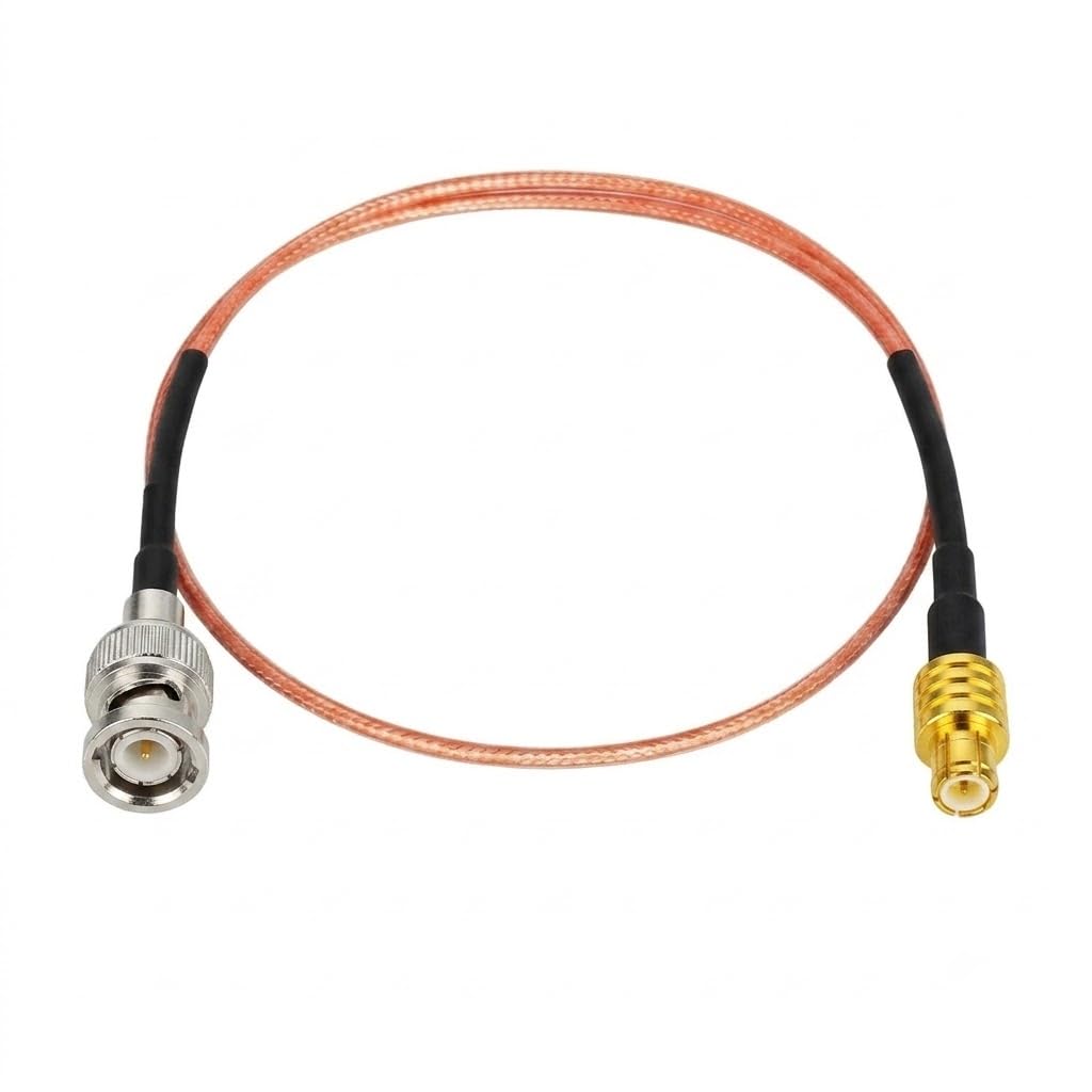 ABONIX RG316 BNC Male to SMB Male RF Coaxial Cable 2FT (60cm), 50 Ohm Low Loss Cable