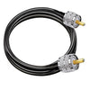 RG58 UHF Male to UHF Male Coaxial Jumper Cable, 6.6ft (2 Meter) Low Loss Extension Cable -Pack -1