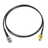 ABONIX BNC Male to SMA Female Bulkhead Cable 2M (6.65FT), RG174 50 Ohm