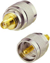 UHF Male to SMA Female Coax Adapter - Pack - 2