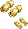 SMA Male to Male and Female to Female Gender Changer Coax Adapter - Pack - 4
