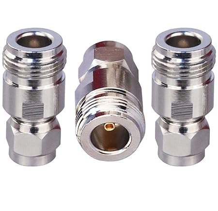 N Female to F Male Type Coax Adapter - Pack - 3