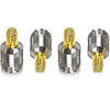 SMA Female to N Female RF Coax Adapter - Pack - 4