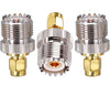 SMA Male to UHF Female (PL-259) Coax Adapter - Pack - 3
