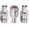 N-Type Female to BNC Female RF Coax Adapter - Pack - 3