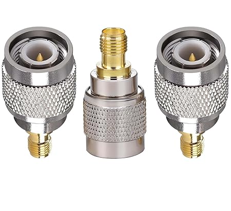 SMA Female to TNC Male Coax Connector Adapter (Pack of 3)