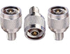 N Type Male to F Type Female RF Coax Adapter - Pack - 3