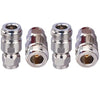 N Female to F Male Type Coax Adapter - Pack - 4