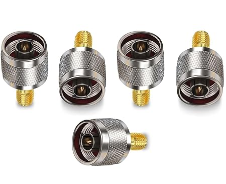 SMA Female to N Male RF Coaxial Adapter (Pack of 5)