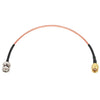 ABONIX BNC to RP-SMA Male 1FT RF Cable RG316 50 Ohm for Antenna, CCTV, SDR & LTE Devices - Pack - 1