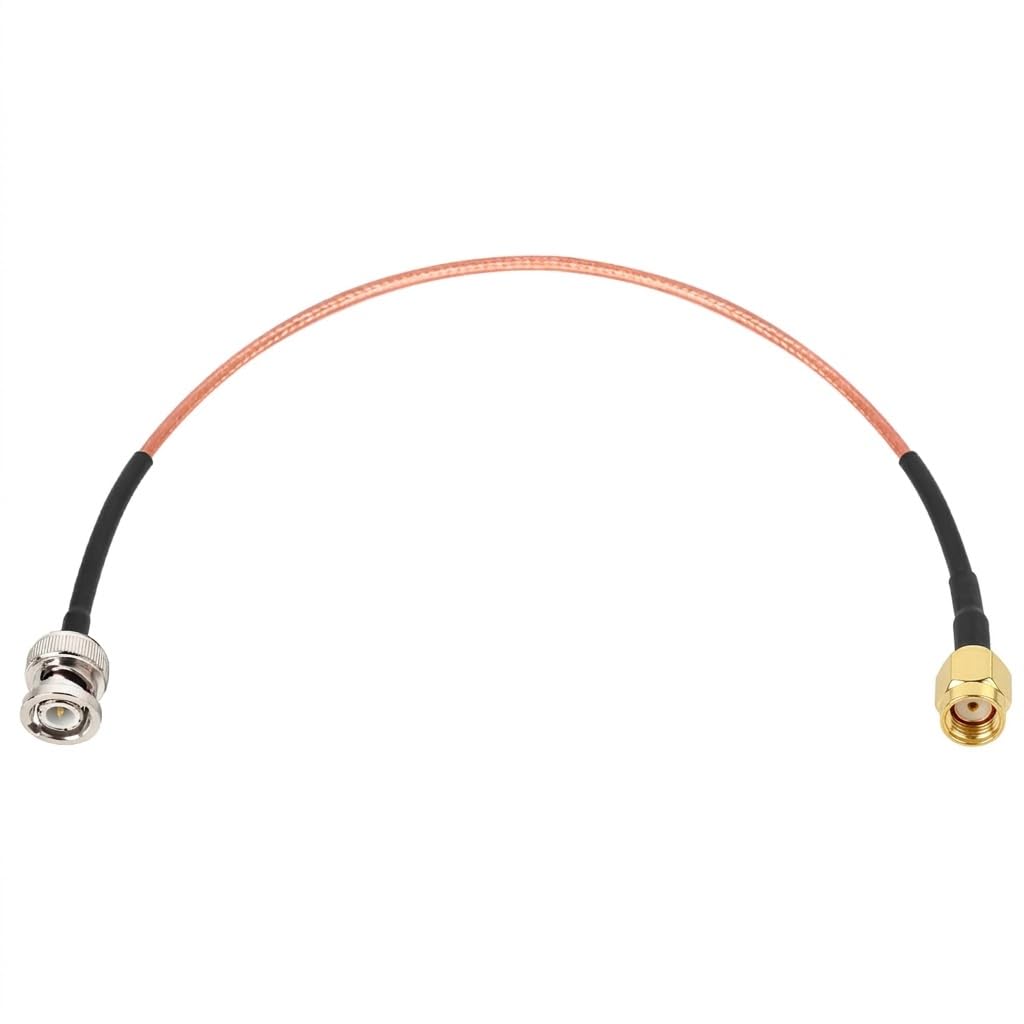 ABONIX BNC to RP-SMA Male 1FT RF Cable RG316 50 Ohm for Antenna, CCTV, SDR & LTE Devices - Pack - 1