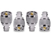BNC Female to UHF Male RF Coax Adapter - Pack - 4
