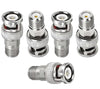 BNC Male to F-Type Female RF Coax Adapter - Pack - 5