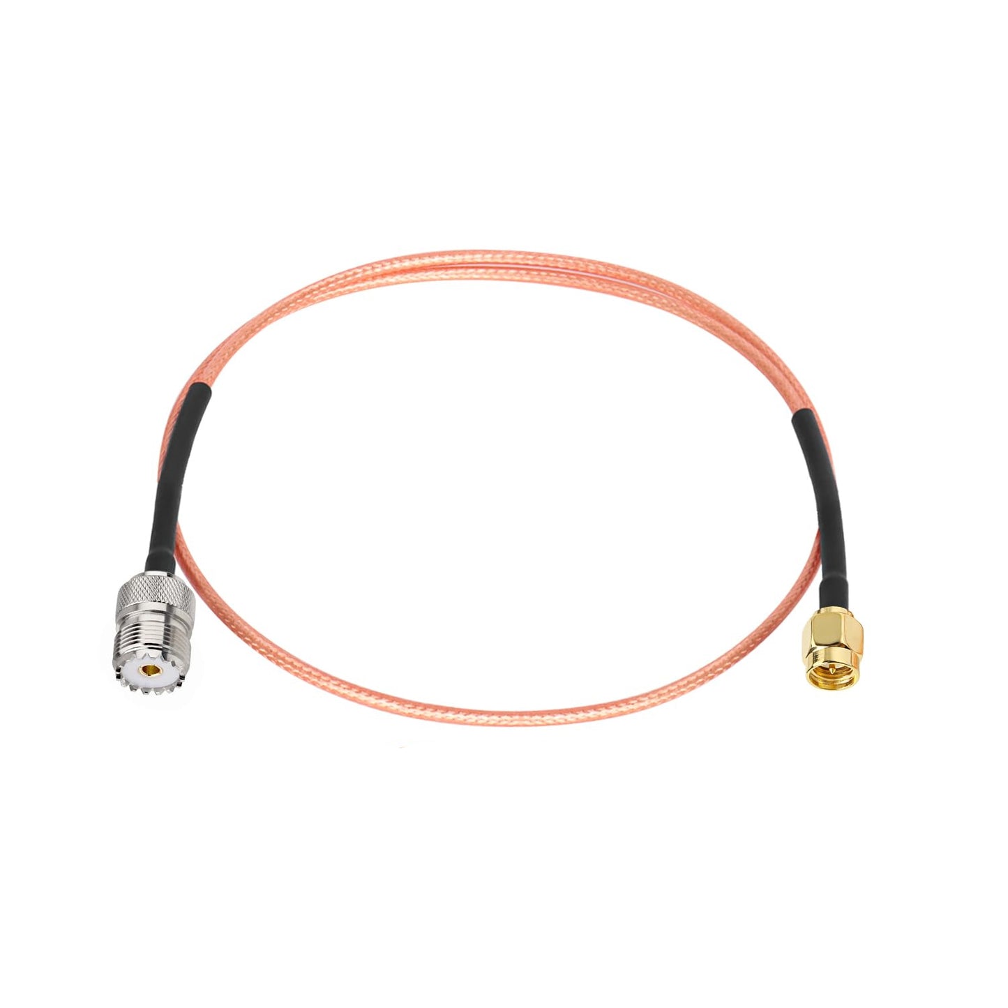 ABONIX RG316 SMA Male to UHF Female Coaxial Cable 2FT, Pack-1