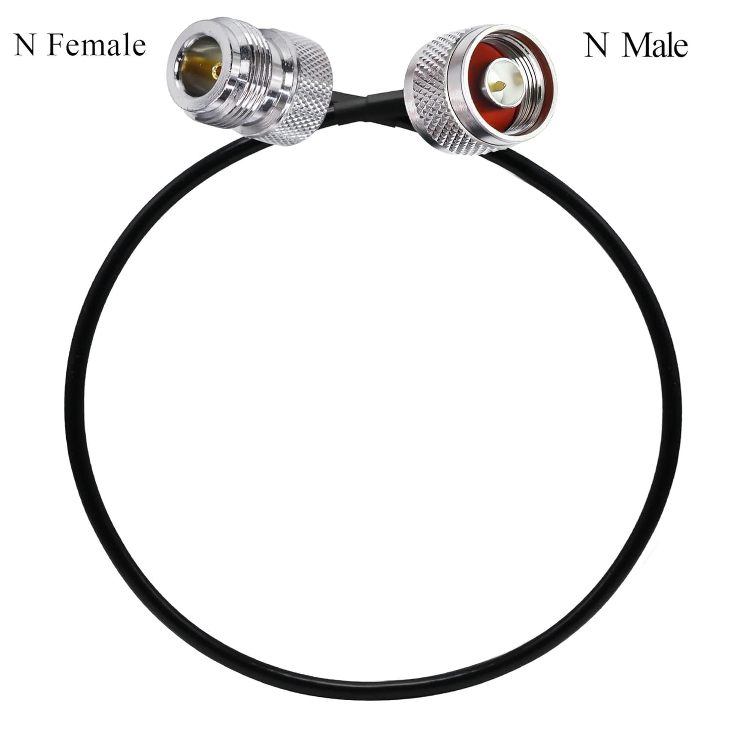 SMA Male to SMA Female Right Angle Low Loss RG174 RF Coaxial Cable 3 Meter (9.8FT) -Pack -1