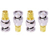 SMA Male to BNC Male Coax Cable Adapter Connector - Pack - 4