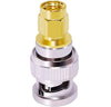 SMA Male to BNC Male Coax Cable Adapter Connector - Pack - 1