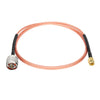 ABONIX SMA Male to N Male RG316 Cable 1M, 50 Ohm RF Antenna Extension Cable Pack- 1
