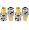 SMA Male to BNC Male Coax Adapter - Pack - 4