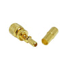 ABONIX M5 10-32 UNF Microdot Male Crimp Connector for RG316/RG174, Gold Plated 50 Ohm- Pack- 1