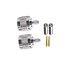 ABONIX N Male Crimp Connector for HLF-300 & LMR-300 RF Coax Cable - Pack- 2