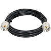 Jumber Cable UHF Male to Male Extension Cable 16.4ft(5M) Low Loss RG58 RF Black Coaxial Cable - Pack - 1