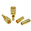 ABONIX M5 10-32 UNF Microdot Male Plug for RG316 & RG174 Cable, 50 Ohm RF Connector- Pack- 2