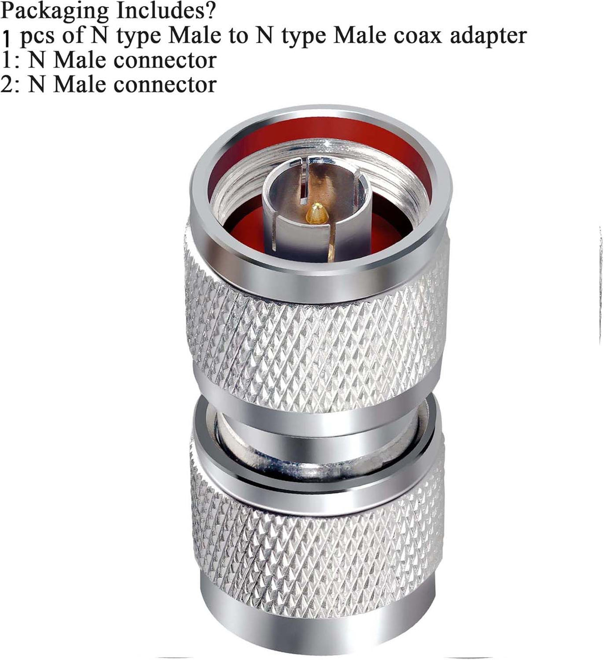 N Male To N Male Rf Adapter Connector Pack Of 1