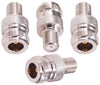 ABONIX F Female to N Female RF Coaxial Adapter for TV, Satellite, WiFi & LTE- Pack- 4