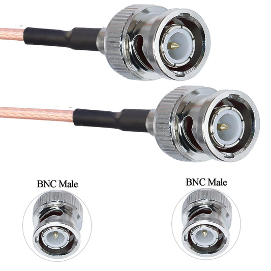 RG316 BNC Male to BNC Male 1ft (30 CM) 50Ohm Extension Cable for CCTV HD SDI Cable -Pack -1
