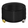 F Type Male Plug to SMA Male RG58 49.2ft(15M) Extension Cable (Pack of 1)