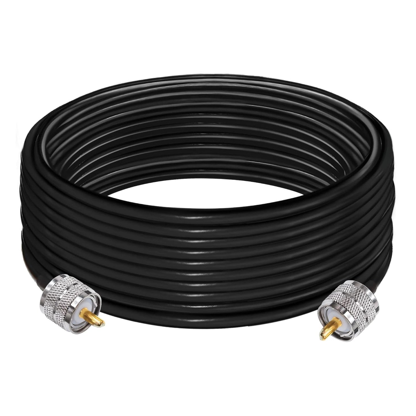 RG58 UHF Male to SMA Male Coaxial Jumper Cable 10 M (32.8 ft) Low Loss Extension Cable (Pack of 1)