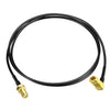 ABONIX RG174 Right Angle SMA Male to SMA Female Bulkhead Cable 1M (3FT)