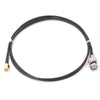 ABONIX RG174 SMA Male to BNC Male RF Coaxial Cable 3.3FT (1M), 50 Ohm Low Loss