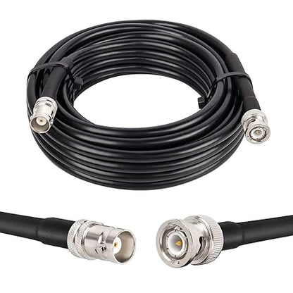 RG58 BNC Male to BNC Female Coaxial Jumper Cable 32.8ft(10M) Low Loss Extension Cable (Pack of 1)