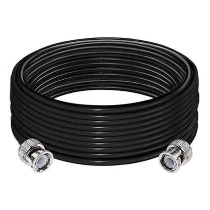RG58 BNC Male to BNC Male Jumper Cable Low Loss 50 ohm 32.8FT(10M) - Pack -1