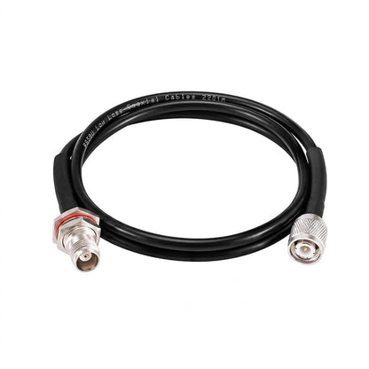 ABONIX RG58 TNC Male to TNC Female Bulkhead RF Cable 2M (6.6FT), 50 Ohm